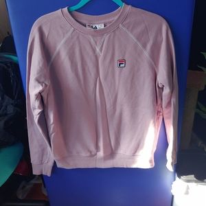 Light purple FILA crew neck sweatshirt
